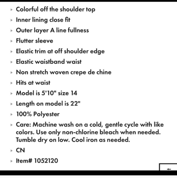 EUC ELOQUII OFF THE SHOULDER TOP SIZE 24 - Picture 4 of 8